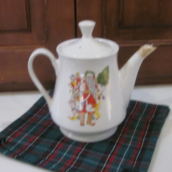 Vintage Old World Santa Coffee Tea Pot 1985 - Picture 4 of 4